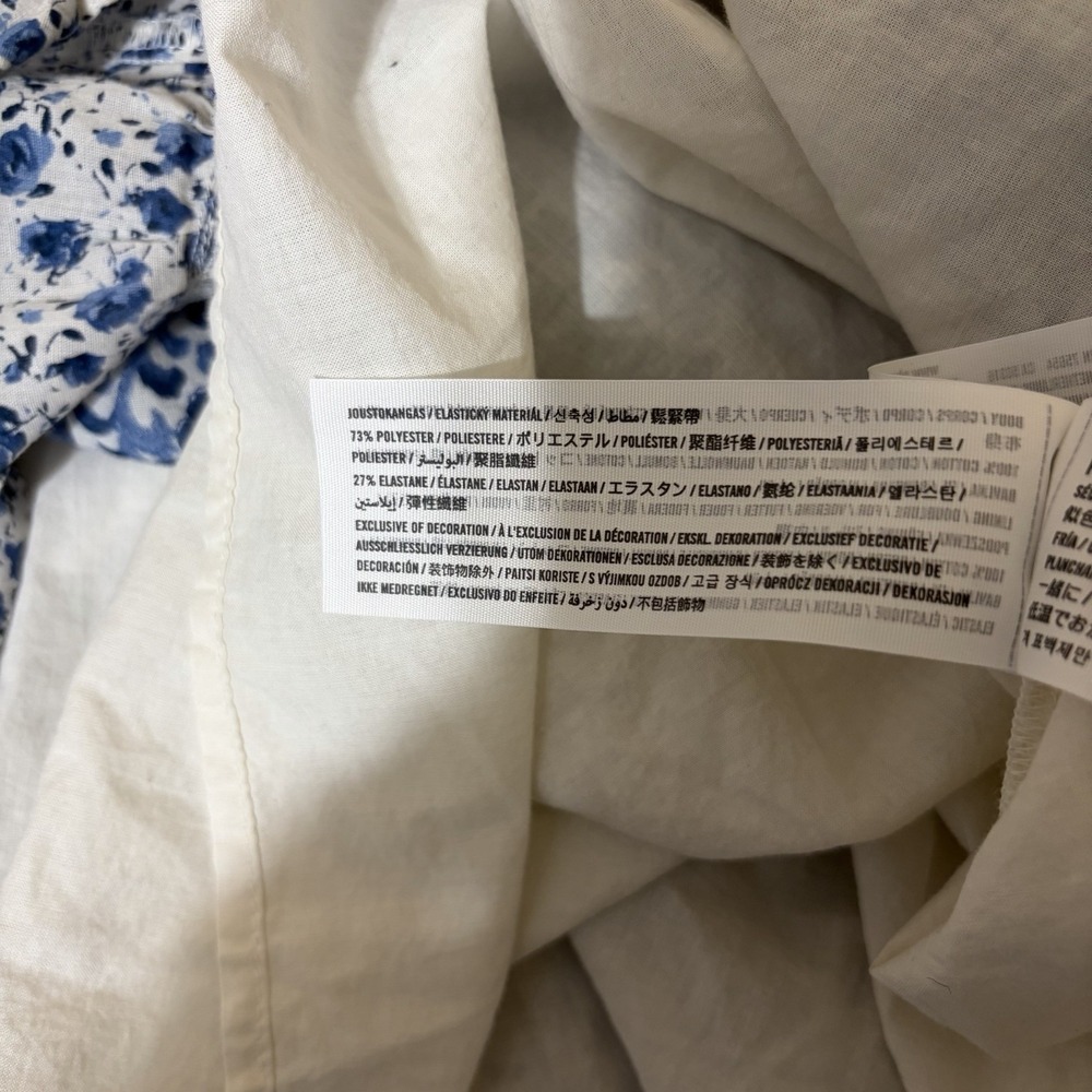 Abercrombie & Fitch Blue and White Patchwork Floral Maxi Dress - Picture 11 of 13
